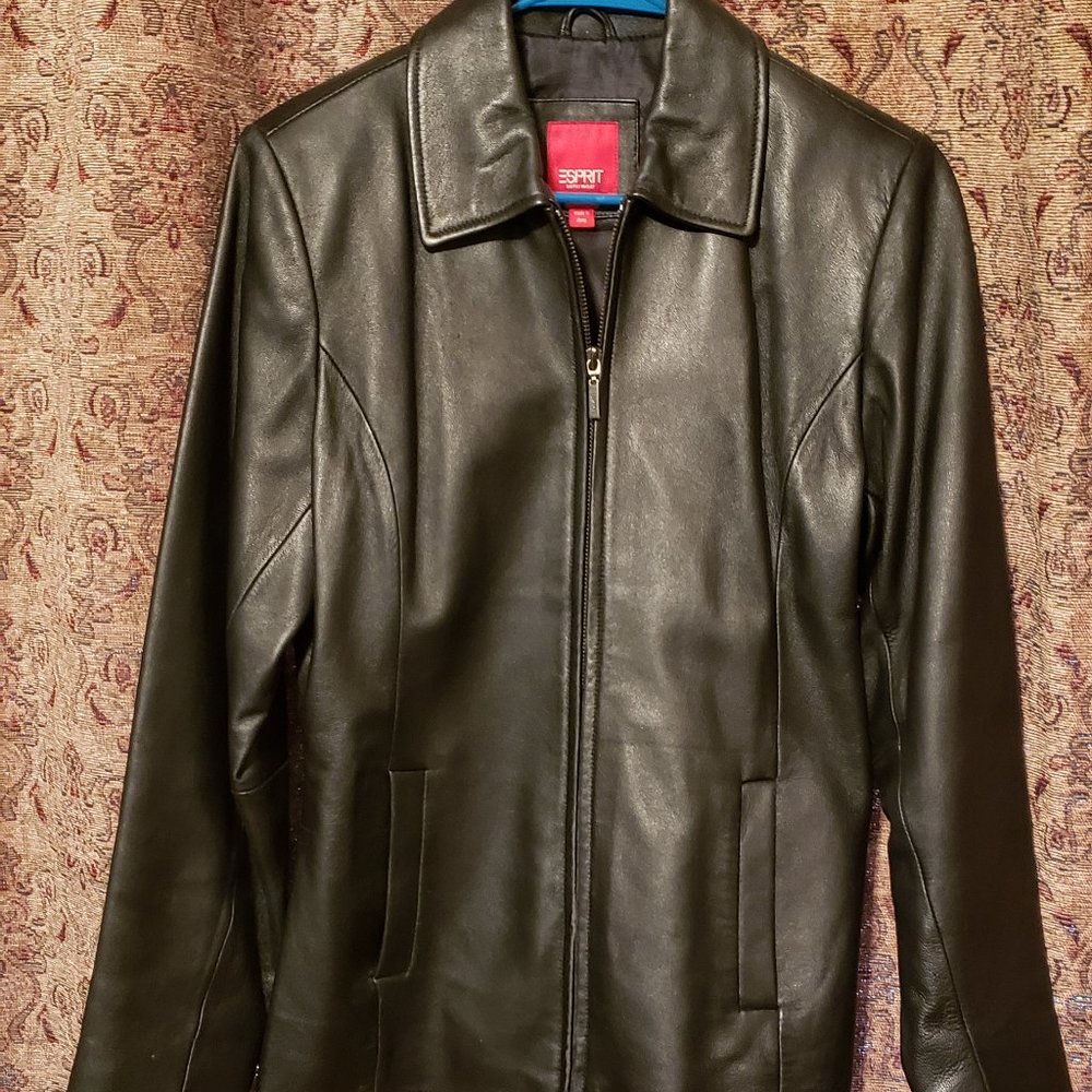 ESPIRIT Leather Jacket - Med